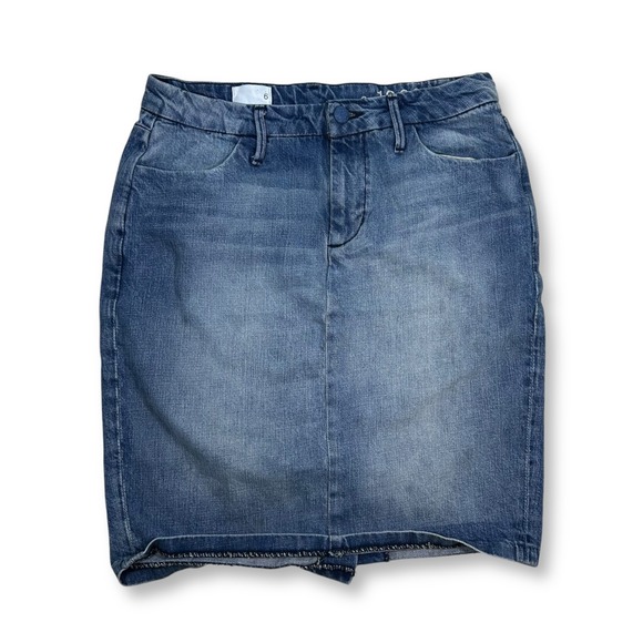 Gap Denim Clean Pencil‎ Skirt Stretch Blue Women's Size 6 Queen Wash - Picture 1 of 9